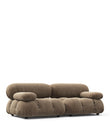 2 Seaters Mario Bellini Two Seater Sofa, Cappuccino Brown Chenille