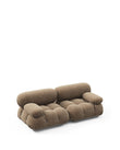 2 Seaters Mario Bellini Two Seater Sofa, Cappuccino Brown Chenille