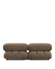 2 Seaters Mario Bellini Two Seater Sofa, Cappuccino Brown Chenille