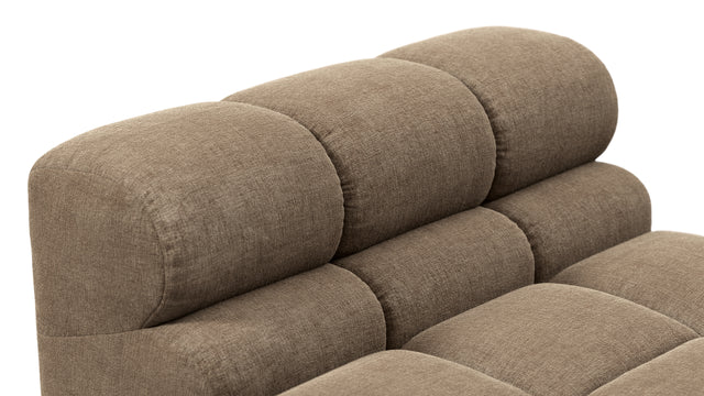 Tufty - Tufty Module, Armless, Cappuccino Brown Chenille
