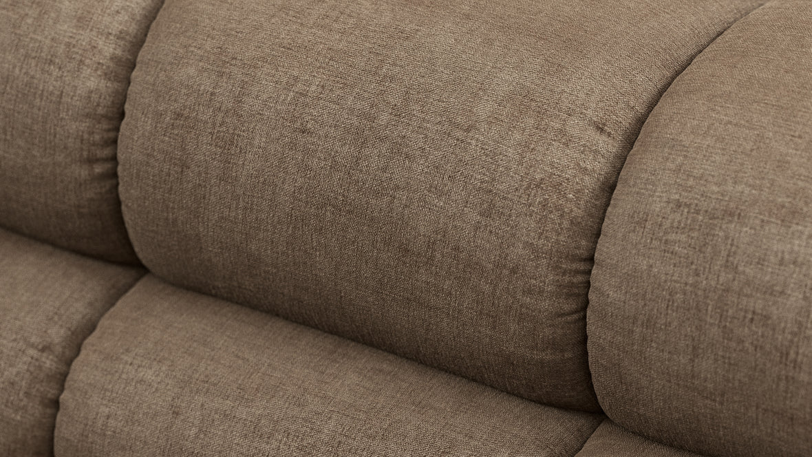 Tufty - Tufty Module, Armless, Cappuccino Brown Chenille