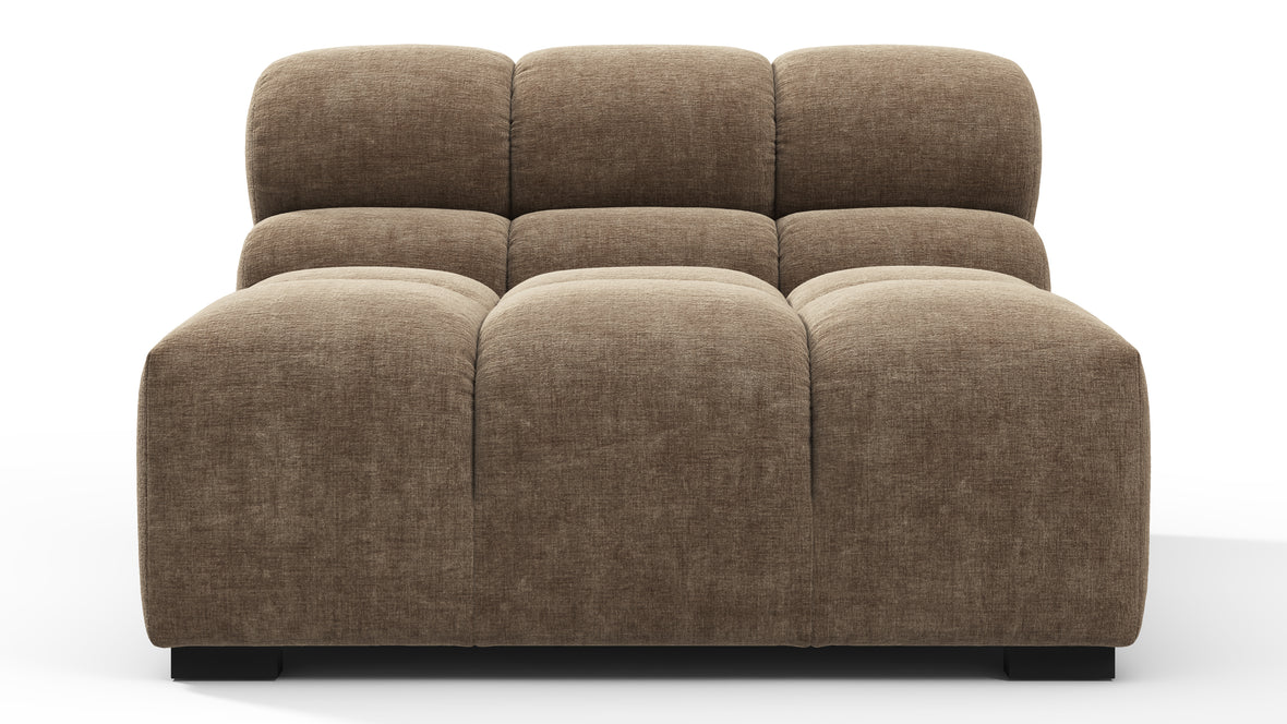 Tufty - Tufty Module, Armless, Cappuccino Brown Chenille