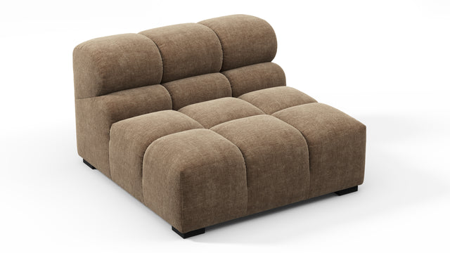 Tufty - Tufty Module, Armless, Cappuccino Brown Chenille