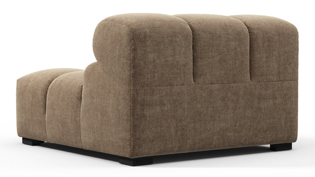 Tufty - Tufty Module, Armless, Cappuccino Brown Chenille