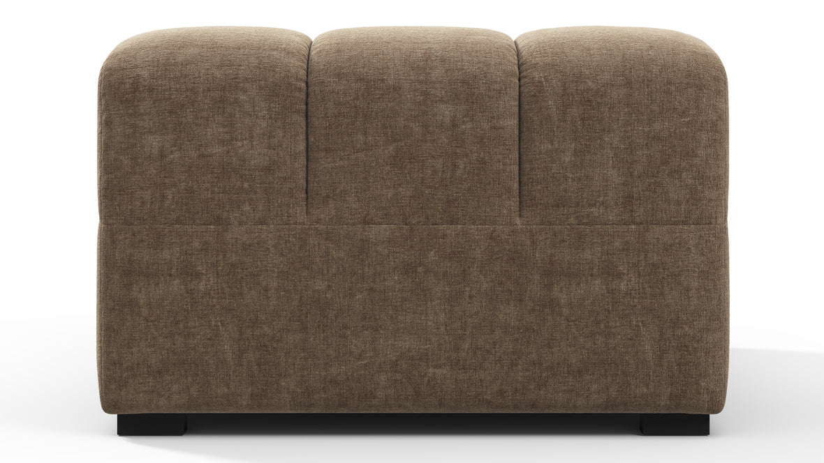 Tufty - Tufty Module, Armless, Cappuccino Brown Chenille