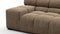Tufty - Tufty Module, Extra Large Left Arm, Cappuccino Brown Chenille