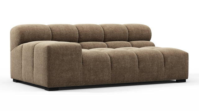 Tufty - Tufty Module, Extra Large Left Arm, Cappuccino Brown Chenille