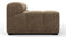 Tufty - Tufty Module, Extra Large Left Arm, Cappuccino Brown Chenille