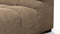 Tufty - Tufty Module, Large Left Corner, Cappuccino Brown Chenille