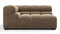 Tufty - Tufty Module, Large Left Corner, Cappuccino Brown Chenille