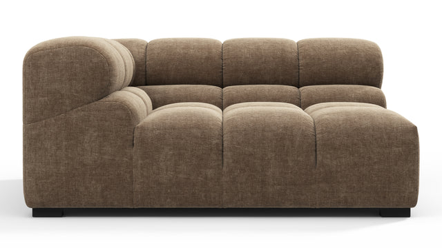Tufty - Tufty Module, Large Left Corner, Cappuccino Brown Chenille