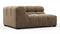 Tufty - Tufty Module, Large Left Corner, Cappuccino Brown Chenille