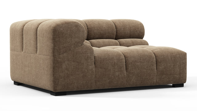 Tufty - Tufty Module, Large Left Corner, Cappuccino Brown Chenille