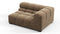 Tufty - Tufty Module, Large Left Corner, Cappuccino Brown Chenille
