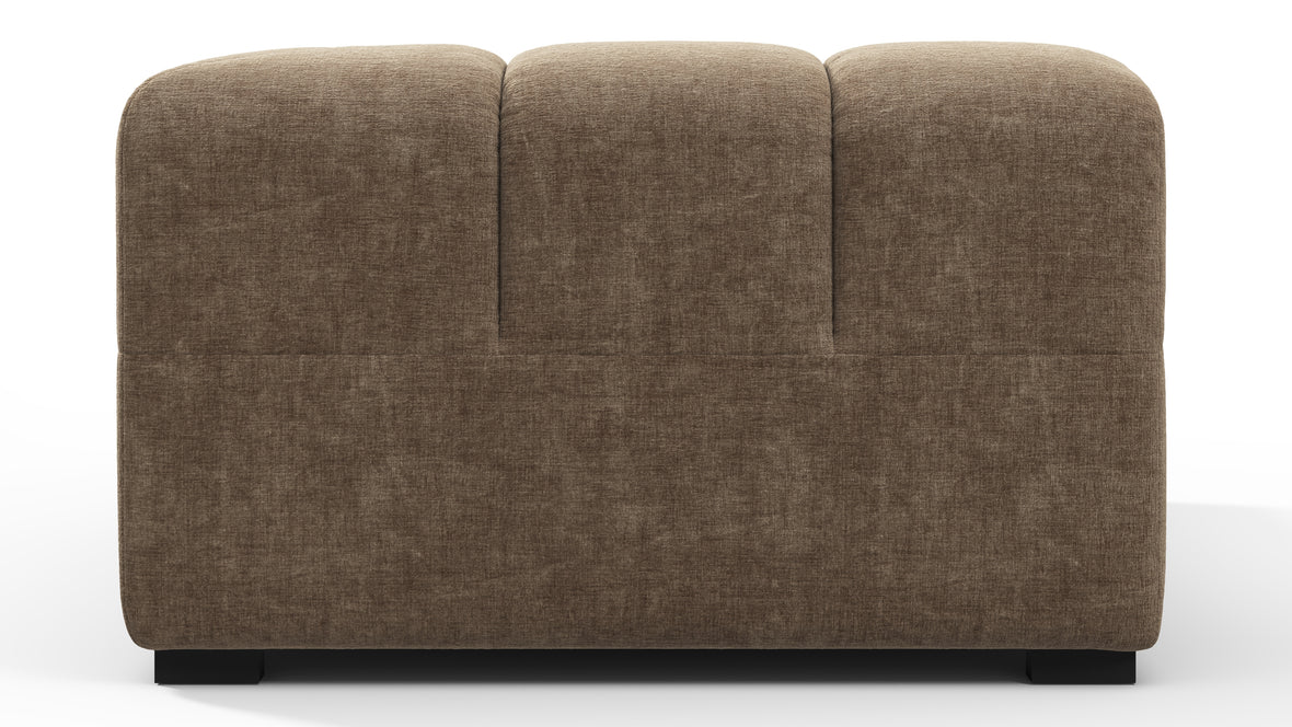 Tufty - Tufty Module, Large Left Corner, Cappuccino Brown Chenille