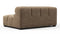 Tufty - Tufty Module, Large Left Corner, Cappuccino Brown Chenille