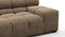 Tufty - Tufty Sectional, Extra Large Sofa, Cappuccino Brown Chenille