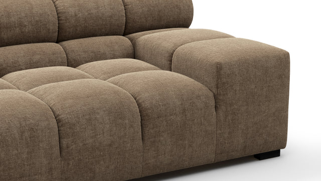 Tufty - Tufty Sectional, Extra Large Sofa, Cappuccino Brown Chenille