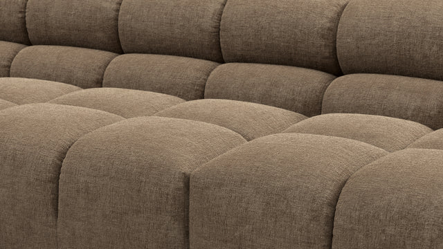 Tufty - Tufty Sectional, Extra Large Sofa, Cappuccino Brown Chenille