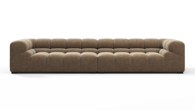 Tufty - Tufty Sectional, Extra Large Sofa, Cappuccino Brown Chenille