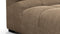 Tufty - Tufty Sectional, Small, Right Chaise, Cappuccino Brown Chenille