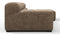 Tufty - Tufty Sectional, Small, Right Chaise, Cappuccino Brown Chenille