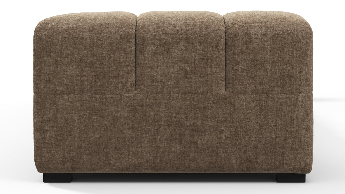 Tufty - Tufty Sectional, Large, Right Chaise, Cappuccino Brown Chenille