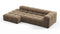 Tufty - Tufty Sectional, Small L, Right, Cappuccino Brown Chenille