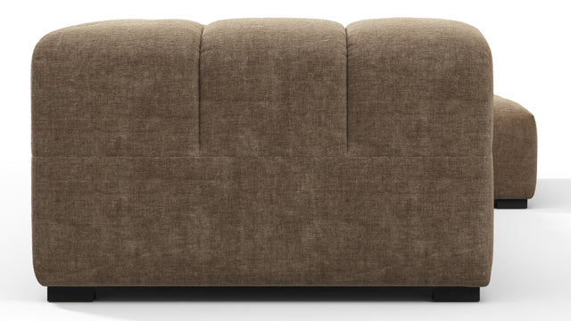 Tufty - Tufty Sectional, Small L, Right, Cappuccino Brown Chenille