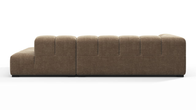 Tufty - Tufty Sectional, Small L, Right, Cappuccino Brown Chenille