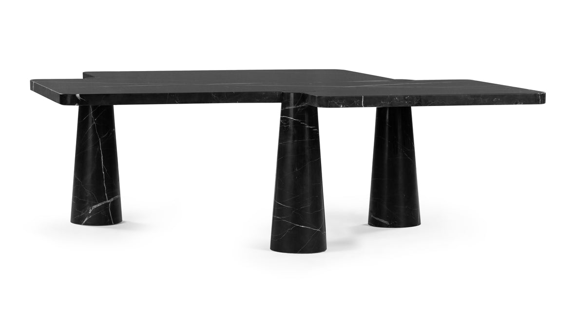 Angelo Mangiarotti - Angelo Mangiarotti Coffee Table, Nero Marquina Marble
