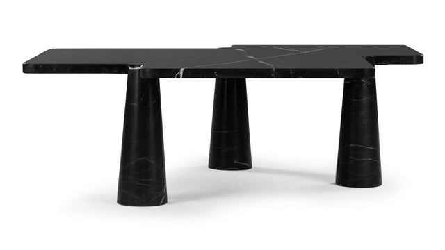 Angelo Mangiarotti - Angelo Mangiarotti Coffee Table, Nero Marquina Marble