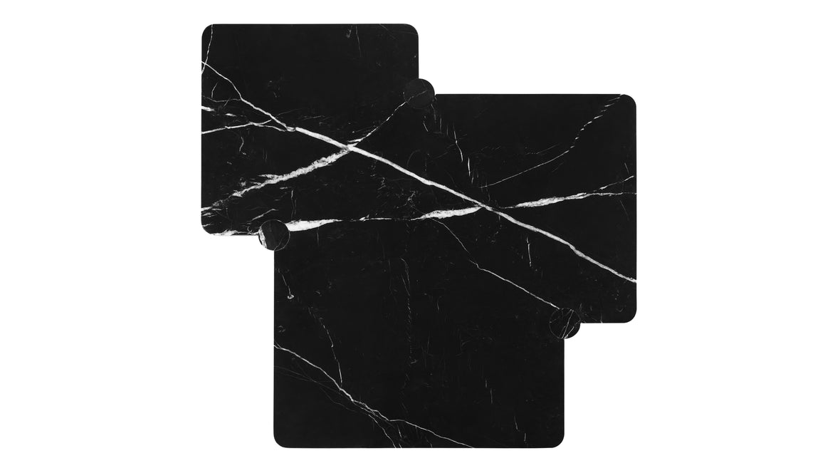 Angelo Mangiarotti - Angelo Mangiarotti Coffee Table, Nero Marquina Marble