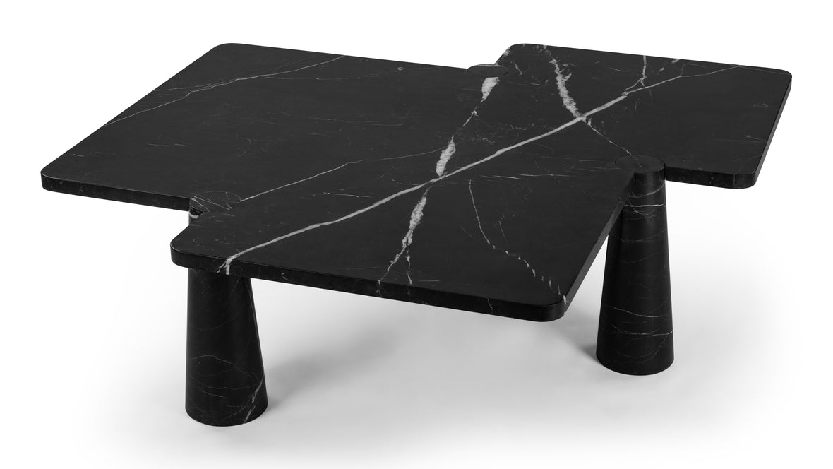 Angelo Mangiarotti - Angelo Mangiarotti Coffee Table, Nero Marquina Marble
