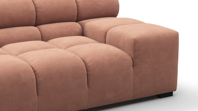Tufty - Tufty Sectional, Extra Large Sofa, Mocha Mousse Vegan Suede