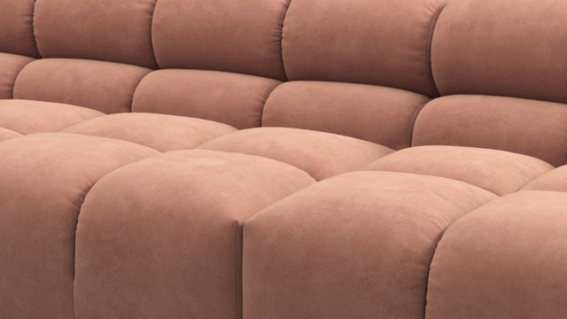 Tufty - Tufty Sectional, Extra Large Sofa, Mocha Mousse Vegan Suede