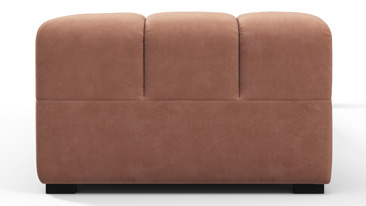 Tufty - Tufty Sectional, Extra Large Sofa, Mocha Mousse Vegan Suede