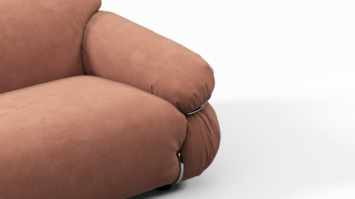 Sesann - Sesann Two Seater Sofa, Mocha Mousse Vegan Suede