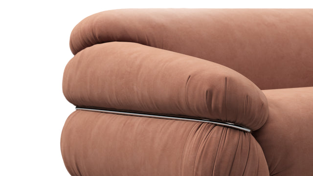 Sesann - Sesann Two Seater Sofa, Mocha Mousse Vegan Suede