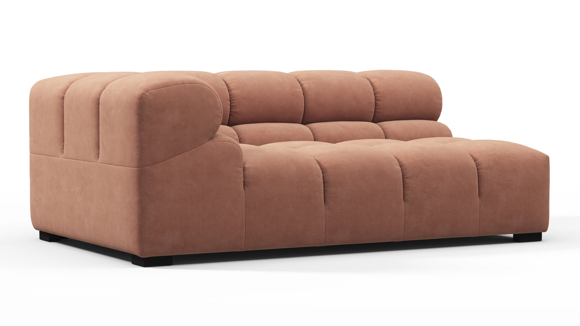 Tufty - Tufty Module, Extra Large Left Corner, Mocha Mousse Vegan Suede