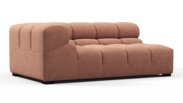 Tufty - Tufty Module, Extra Large Left Corner, Mocha Mousse Vegan Suede