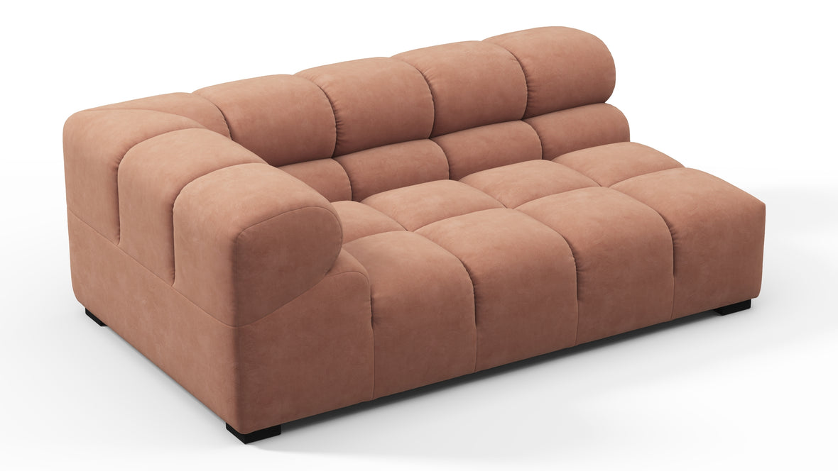 Tufty - Tufty Module, Extra Large Left Corner, Mocha Mousse Vegan Suede