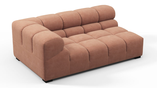 Tufty - Tufty Module, Extra Large Left Corner, Mocha Mousse Vegan Suede