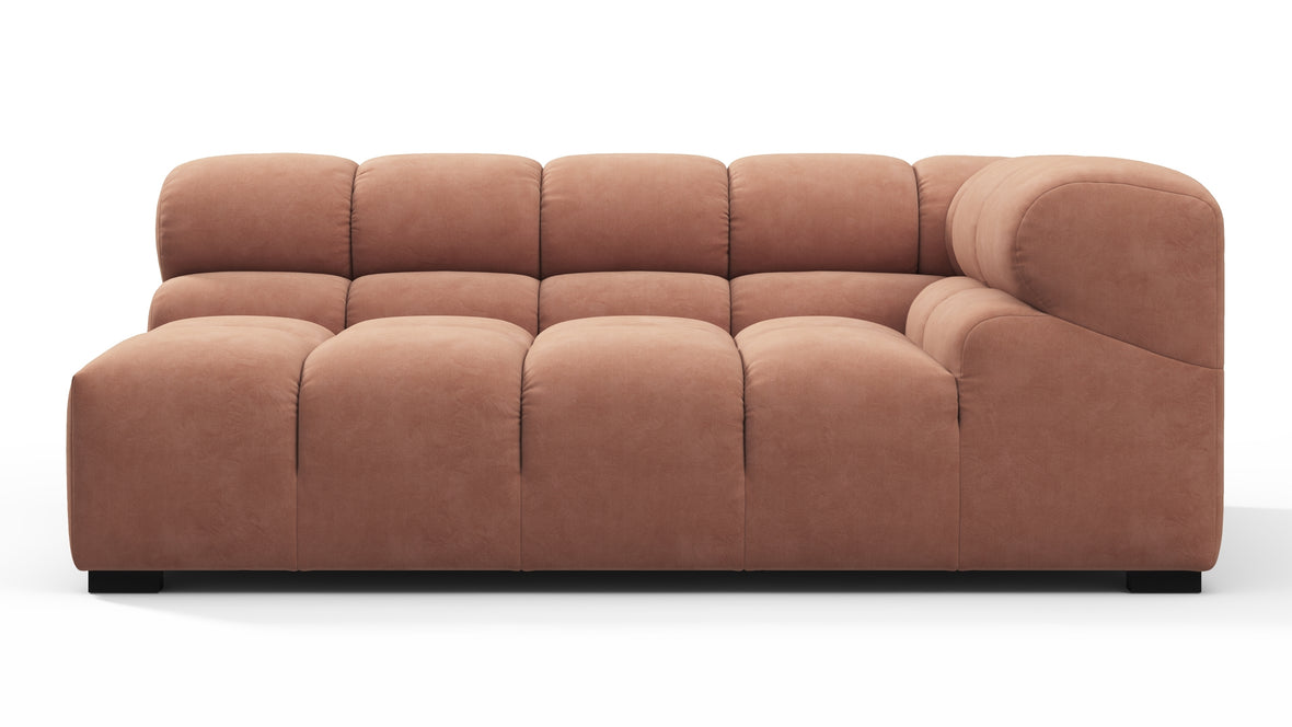 Tufty - Tufty Module, Extra Large Right Corner, Mocha Mousse Vegan Suede