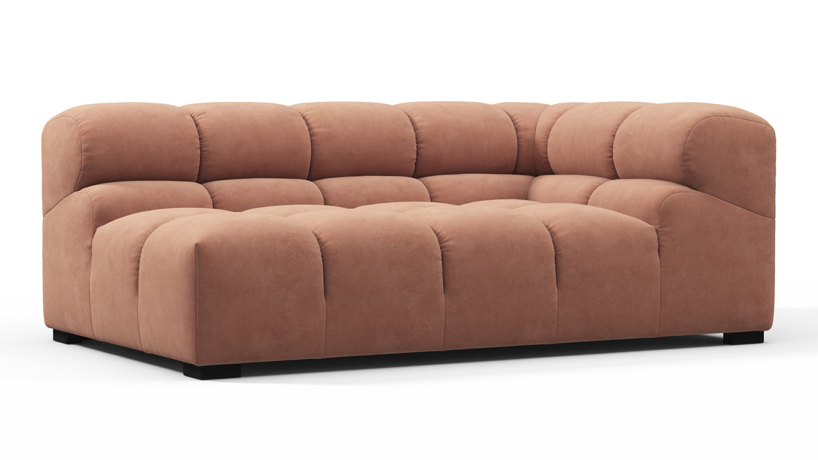 Tufty - Tufty Module, Extra Large Right Corner, Mocha Mousse Vegan Suede