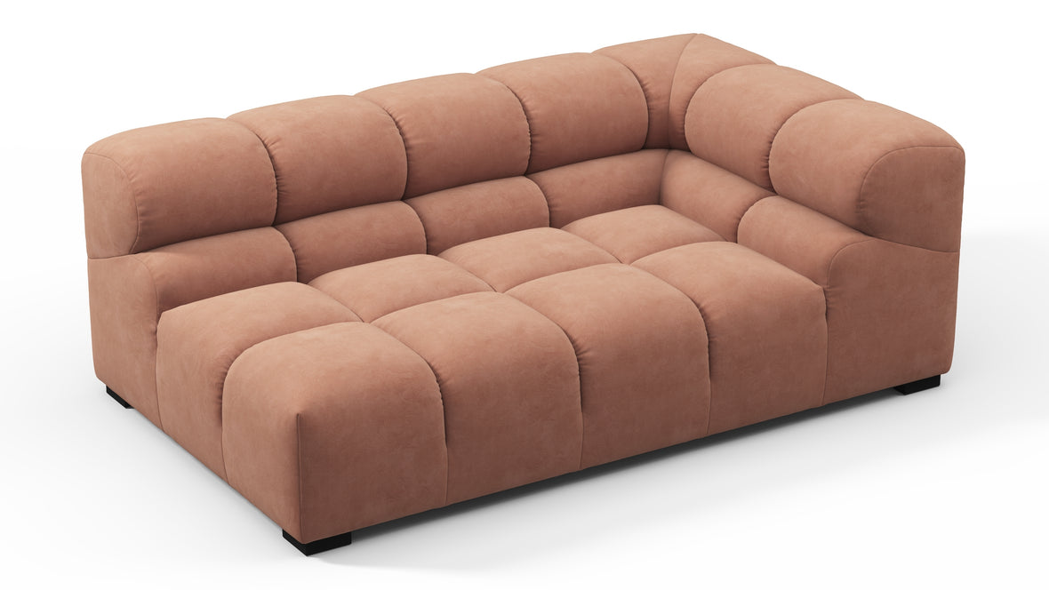 Tufty - Tufty Module, Extra Large Right Corner, Mocha Mousse Vegan Suede