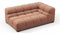 Tufty - Tufty Module, Extra Large Right Corner, Mocha Mousse Vegan Suede