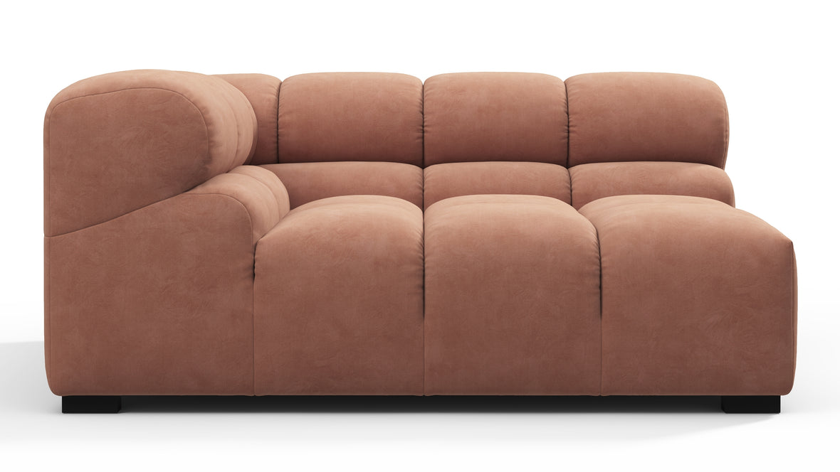 Tufty - Tufty Module, Large Left Corner, Mocha Mousse Vegan Suede