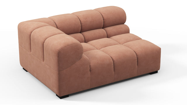 Tufty - Tufty Module, Large Left Corner, Mocha Mousse Vegan Suede