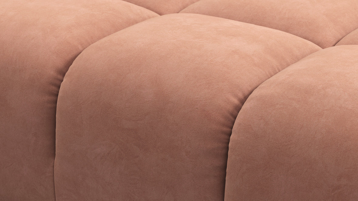 Tufty - Tufty Module, Left Corner Half, Mocha Mousse Vegan Suede